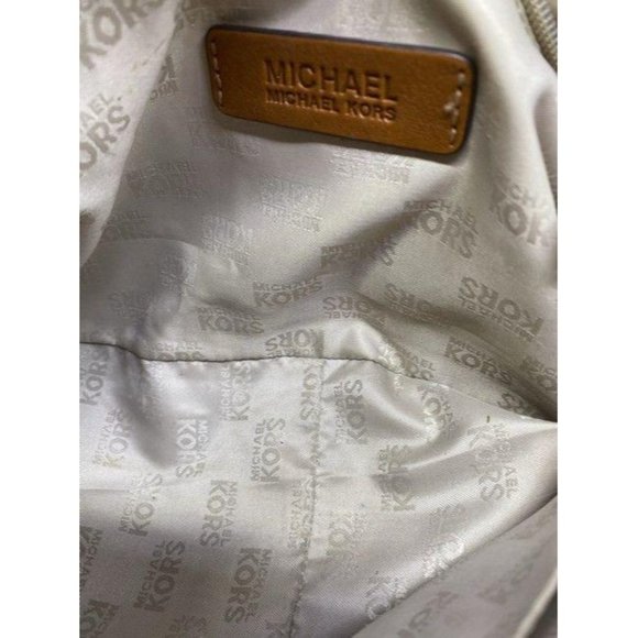 michael kors tan fabric hobo bag - Picture 9 of 10